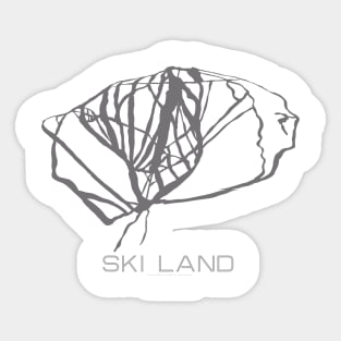 Ski Land Resort 3D Sticker